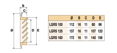 Деревянная вентиляционная решетка, дугласова пихта 172