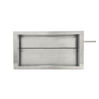 Дроссель-клапан прямоугольный под электропривод (оц. сталь) 600х300