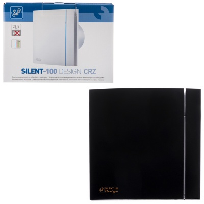 Вытяжной вентилятор Soler Palau SILENT-100 CZ BLACK DESIGN 4C