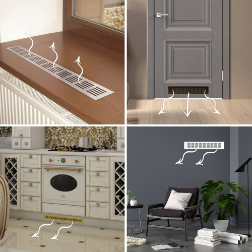 Вентиляционная решетка Благовест золото (500x100 мм)