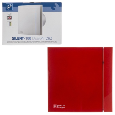 Накладной вентилятор Soler Palau SILENT-100 CRZ RED DESIGN 4C