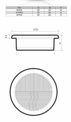 Вентиляционная решетка ЭРА 12,5РПКФ