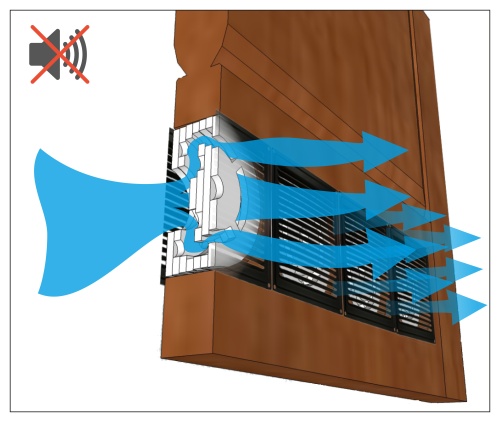 Вентиляционный клапан ДомВент ДверВент коричневый