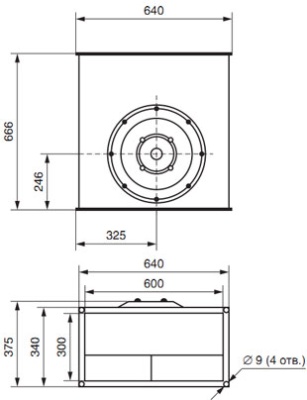 Вентилятор канальный ВКП-60-30-4D