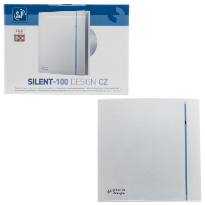 Накладной вентилятор Soler Palau SILENT-100 CZ SILVER DESIGN  Накладной вентилятор Soler Palau SILENT-100 CZ SILVER DESIGN