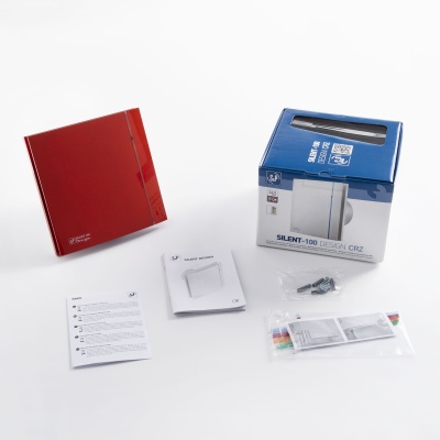 Вытяжной вентилятор Soler Palau SILENT-100 CRZ RED DESIGN 4C