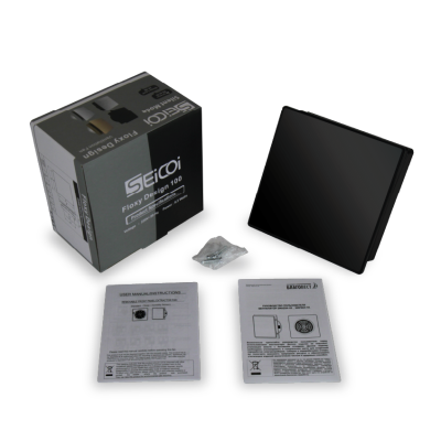 Вытяжной вентилятор Seicoi Floxy Design 100 Matt Black Glass SMAD04-01G