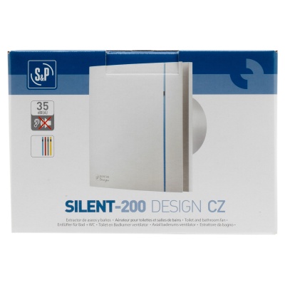 Вытяжной вентилятор Soler Palau SILENT-200 CZ SILVER DESIGN 3C  