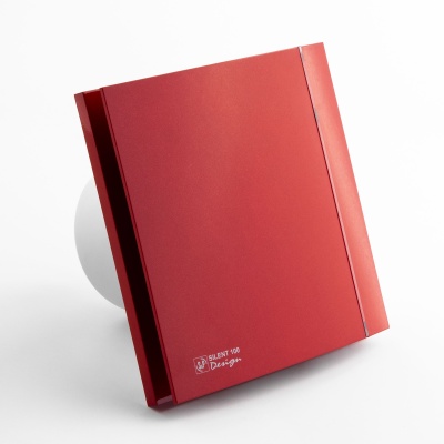 Вентилятор с обратным клапаном Soler Palau SILENT-100 CRZ RED DESIGN 4C