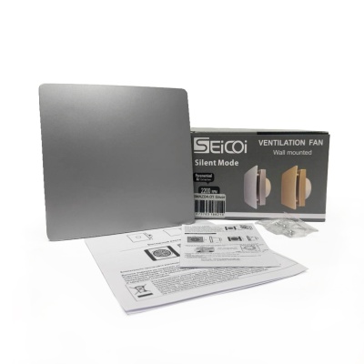 Вытяжной вентилятор Seicoi Floxy Design 100 Silver SMAZ04-01