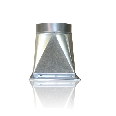 Переход c прямоугольного на круглое сечение (оц. сталь) 400х200-d250