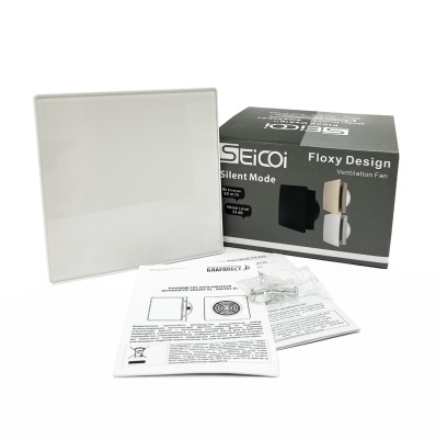 Накладной вентилятор Seicoi Floxy Design 100 White Glass SMAD04-01G-W