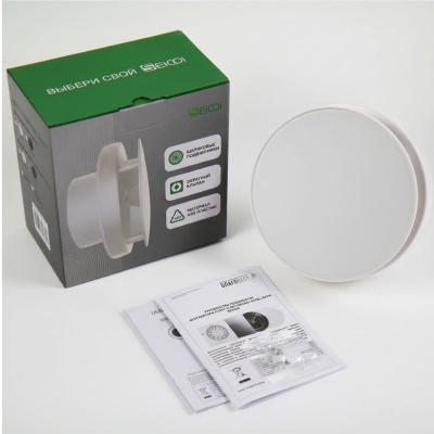 Вытяжной вентилятор Seicoi Ratio Design 100 Matt white glass